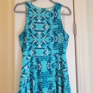 Everly blue skater dress